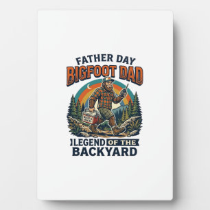 Vaderdag Bigfoot Papa Shirt Snacks Held Funny Gif Fotoplaat