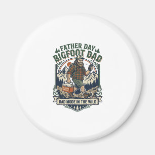 Vaderdag Bigfoot Papa T-shirt Mythologische Famili Magneet