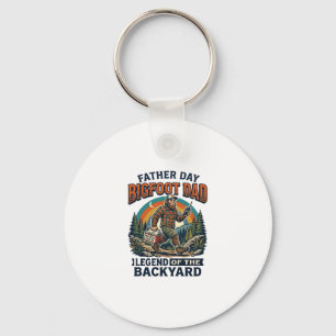 Vaderdag Bigfoot Papa T-shirt Snacks Heldhaftig Gr Sleutelhanger