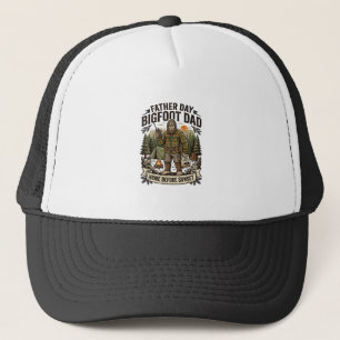 Vaderdag Bigfoot Papa T-shirt Woodland Papa Retro  Trucker Pet