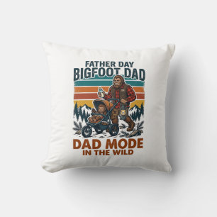 Vaderdag Bigfoot Vader T-shirt Camping Legende Vad Kussen