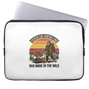 Vaderdag Bigfoot Vader T-shirt Camping Legende Vad Laptop Sleeve