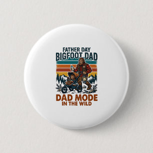 Vaderdag Bigfoot Vader T-shirt Camping Legende Vad Ronde Button 5,7 Cm