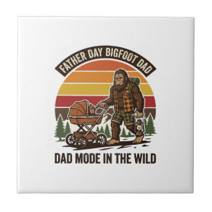 Vaderdag Bigfoot Vader T-shirt Camping Legende Vad Tegeltje