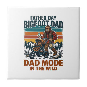 Vaderdag Bigfoot Vader T-shirt Camping Legende Vad Tegeltje