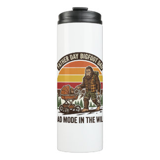 Vaderdag Bigfoot Vader T-shirt Camping Legende Vad Thermosbeker
