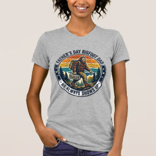 Vaderdag Bigfoot Vader T-shirt Grappig Woud Legend