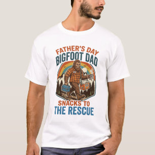 Vaderdag Bigfoot Vader T-shirt Opvoeden Kinderen A