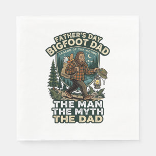 Vaderdag Bigfoot Vader T-shirt Sterk Stil Betrouwb Servet