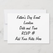 ***VADERDAG** BIJ INVITATIE IN GEVAL KAART (Achterkant)