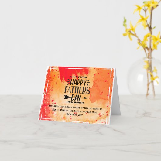Vaderdag Bijbel Verse De Heer Bless You Kaart (Gele Bloem)