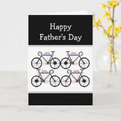 Vaderdag-bijencyclus, sportvun-Humor Kaart (Gele Bloem)