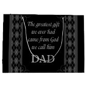 Vaderdag - Birthday "Greatest Gift We" Groot Cadeauzakje (Achterkant)