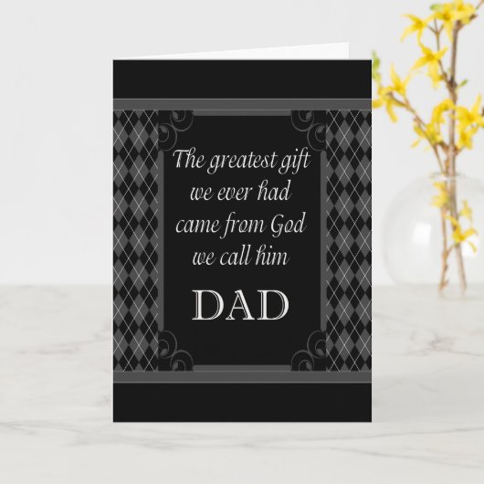 Vaderdag - Birthday "Greatest Gift We" Kaart (Gele Bloem)