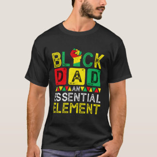 Vaderdag Black Dad Essential Elet Junenth T-shirt