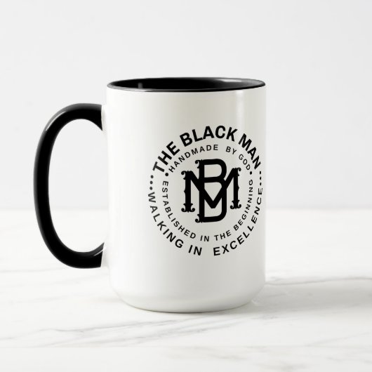 Vaderdag Black Dad Power Quote Gift Mok (Links)