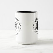Vaderdag Black Dad Power Quote Gift Mok (Midden)
