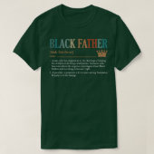 Vaderdag Black Father Noun Definition African T-shirt (Design voorkant)