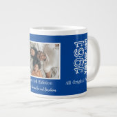 Vaderdag Blauw en Wit met Foto Grote Koffiekop (Voorkant rechts)