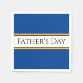 VADERDAG Blauw Sinaasappel Wit Racing Stripes Servet (Voorkant)