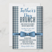 Vaderdag Blauwe Strik Das Brunch Kaart (Voorkant)