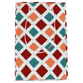 Vaderdag Blauwgroen en Sinaasappel Medium Cadeauzakje (Voorkant)