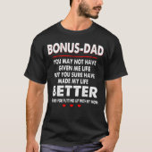 vaderdag - Bonus dad - 1 dag links T-shirt (Voorkant)