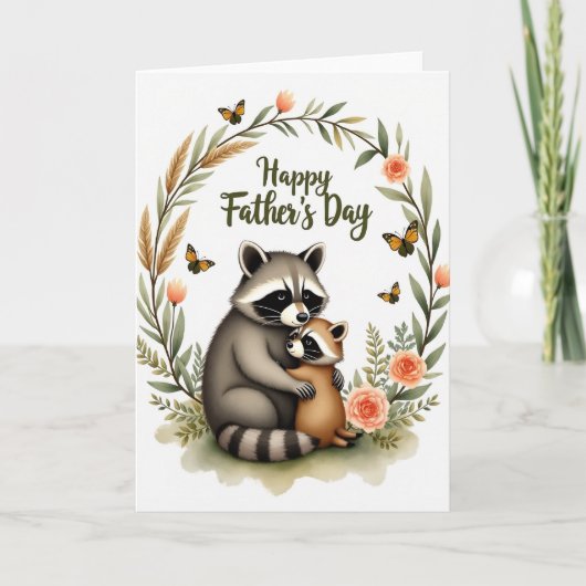Vaderdag bos kaart voor kinderen (Voorkant)