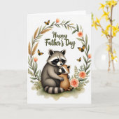 Vaderdag bos kaart voor kinderen (Gele Bloem)