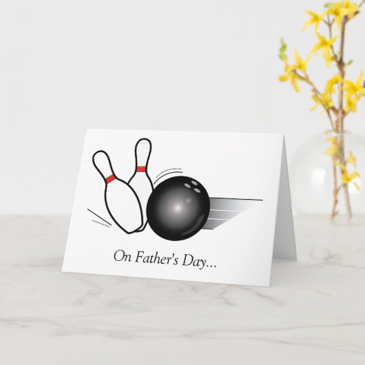 Vaderdag: bowlen kaart (Gele Bloem)