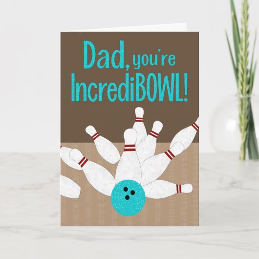 Vaderdag Bowling Kaart (Voorkant)