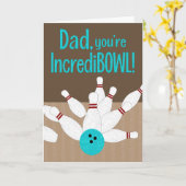 Vaderdag Bowling Kaart (Gele Bloem)