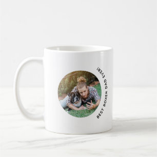 Vaderdag Boxer Dog Dad Ever Custom Foto Koffiemok