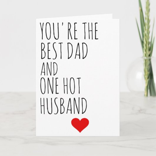 Vaderdag BOYFRIEND Husband FUNNY FOR HIM Feestdagen Kaart (Voorkant)