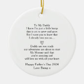 Vaderdag Brief van Bump Keramisch Ornament (Voorkant)