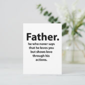 vaderdag briefkaart (Staand voorkant)