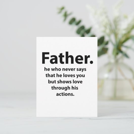 vaderdag briefkaart (Staand voorkant)