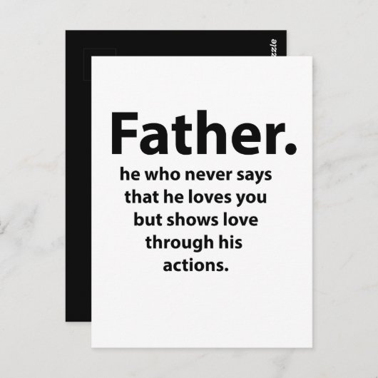 vaderdag briefkaart (Voorkant / Achterkant)