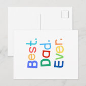 vaderdag-Briefkaart Feestdagenkaart (Voorkant / Achterkant)