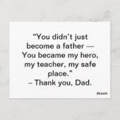 Vaderdag Briefkaart - Loving Dad Moment (Achterkant)