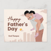 Vaderdag Briefkaart - Loving Dad Moment (Voorkant)