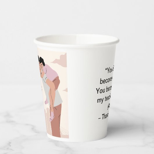 Vaderdag Briefkaart - Loving Dad Moment Papieren Bekers (Links)