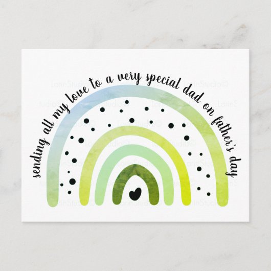 Vaderdag Briefkaart - speciale vader (Voorkant)