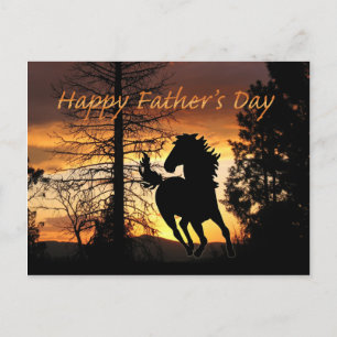 Vaderdag Briefkaart Wild Horse Sunset Kaart