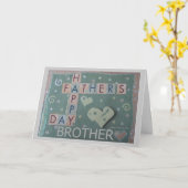 Vaderdag - Brother - Scrapbook Kaart (Gele Bloem)