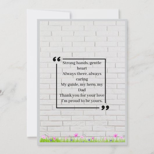 Vaderdag Brunch Kaart (Achterkant)