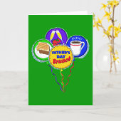 Vaderdag Brunch Kaart (Gele Bloem)