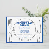 VADERDAG BRUNCH PARTY KAART (Staand voorkant)