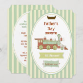 Vaderdag brunch trein kaart (Voorkant / Achterkant)