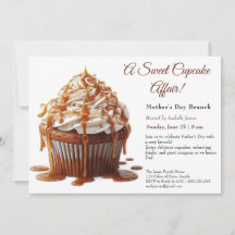 Vaderdag Brunch Uitnodiging – Sweet Cupcake